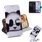 For LG K31 / Aristo 5 Coloured Drawing Horizontal Flip Leather Case, with Holder & Card Slots & Wallet(Panda)