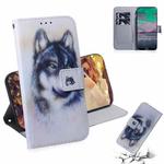 For Nokia 3.4 Coloured Drawing Horizontal Flip Leather Case, with Holder & Card Slots & Wallet(White Wolf)