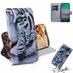 For Nokia 3.4 Coloured Drawing Horizontal Flip Leather Case, with Holder & Card Slots & Wallet(Tiger)