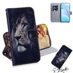 For Xiaomi Mi 10T Lite 5G Coloured Drawing Horizontal Flip Leather Case, with Holder & Card Slots & Wallet(Lion)