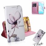 For Xiaomi Mi 10T Lite 5G Coloured Drawing Horizontal Flip Leather Case, with Holder & Card Slots & Wallet(Magnolia Flower)