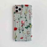 For iPhone 11 Painted Pattern Dual-side Laminating TPU Protective Case (Red Rose)