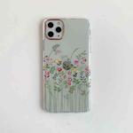 For iPhone 12 / 12 Pro Painted Pattern Dual-side Laminating TPU Protective Case(Meadow Flower)