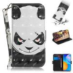 For Huawei P Smart 2021 3D Colored Drawing Horizontal Flip Leather Case with Holder & Card Slots & Wallet & Lanyard(Angry Bear)