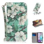 For LG Aristo 5 3D Colored Drawing Horizontal Flip Leather Case with Holder & Card Slots & Wallet & Lanyard(Watercolor Flower)