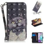 For LG Aristo 5 3D Colored Drawing Horizontal Flip Leather Case with Holder & Card Slots & Wallet & Lanyard(Hug Cat)