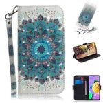 For LG K62 / K52 / Q52 3D Colored Drawing Horizontal Flip Leather Case with Holder & Card Slots & Wallet & Lanyard(Peacock Wreath)