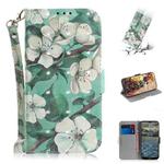 For Nokia 2.4 3D Colored Drawing Horizontal Flip Leather Case with Holder & Card Slots & Wallet & Lanyard(Watercolor Flower)