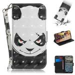 For Nokia 2.4 3D Colored Drawing Horizontal Flip Leather Case with Holder & Card Slots & Wallet & Lanyard(Angry Bear)