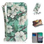 For Nokia 3.4 3D Colored Drawing Horizontal Flip Leather Case with Holder & Card Slots & Wallet & Lanyard(Watercolor Flower)