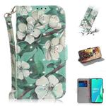 For OPPO A9 2020 3D Colored Drawing Horizontal Flip Leather Case with Holder & Card Slots & Wallet & Lanyard(Watercolor Flower)