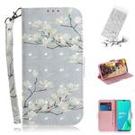 For OPPO A9 2020 3D Colored Drawing Horizontal Flip Leather Case with Holder & Card Slots & Wallet & Lanyard(Magnolia)