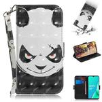 For OPPO A5 2020 3D Colored Drawing Horizontal Flip Leather Case with Holder & Card Slots & Wallet & Lanyard(Angry Bear)