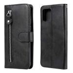 For Samsung Galaxy M31s Fashion Calf Texture Zipper Horizontal Flip Leather Case with Holder & Card Slots & Wallet(Black)