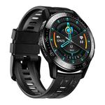 GT3 1.3 inch Full-fit Round Screen Smart Watch, Support Sleep Monitor / Heart Rate Monitor / Temperature Monitoring(Black)