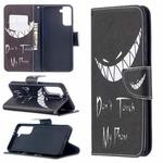 For Samsung Galaxy S21+ 5G Colored Drawing Pattern Horizontal Flip Leather Case with Holder & Card Slots & Wallet(Smirk)