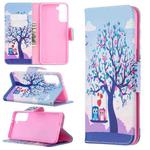 For Samsung Galaxy S30 Plus Colored Drawing Pattern Horizontal Flip Leather Case with Holder & Card Slots & Wallet(Tree)