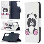 For Samsung Galaxy S30 Plus Colored Drawing Pattern Horizontal Flip Leather Case with Holder & Card Slots & Wallet(Panda)