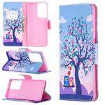 For Samsung Galaxy S30 Ultra Colored Drawing Pattern Horizontal Flip Leather Case with Holder & Card Slots & Wallet(Tree)