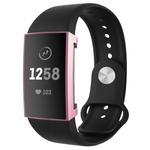 For Fitbit Charge 3 / 4 Full Coverage Plating TPU Watch Case(Pink)