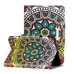 For Amazon Kindle Fire HD 8 (2020) Colored Drawing Pattern Horizontal Flip Leather Case with Holder & Card Slots & Wallet(Sun Flower)