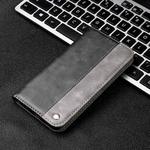 For Samsung Galaxy S21 5G Business Solid Color Stitching Horizontal Flip Leather Case with Holder & Card Slots(Grey)