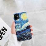 IMD Workmanship TPU Oil Painting Protective Case For iPhone 12 Pro Max(Starry Night)