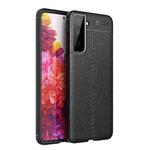 For Samsung Galaxy S21+ 5G Litchi Texture TPU Shockproof Case(Black)