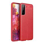 For Samsung Galaxy S21+ 5G Litchi Texture TPU Shockproof Case(Red)