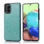 For Samsung Galaxy A51 Double Buckle Mandala Pattern PU+TPU Protective Case with Card Slots & Holder & Photo Frame(Green)