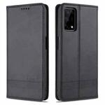 For OPPO K7x / Realme V5 5G AZNS Magnetic Calf Texture Horizontal Flip Leather Case with Card Slots & Holder & Wallet(Black)