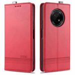 For Huawei Enjoy 20 Plus 5G AZNS Magnetic Calf Texture Horizontal Flip Leather Case with Card Slots & Holder & Wallet(Red)