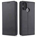 For Huawei Honor 9A AZNS Magnetic Calf Texture Horizontal Flip Leather Case with Card Slots & Holder & Wallet(Black)