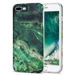 TPU Glossy Marble Pattern IMD Protective Case For iPhone 8 Plus / 7 Plus(Emerald Green)