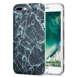 TPU Glossy Marble Pattern IMD Protective Case For iPhone 8 Plus / 7 Plus(Dark Grey)