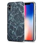TPU Glossy Marble Pattern IMD Protective Case For iPhone X / XS(Dark Grey)