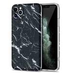TPU Glossy Marble Pattern IMD Protective Case For iPhone 11 Pro(Black)