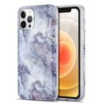 For iPhone 12 mini TPU Glossy Marble Pattern IMD Protective Case (Earthy Grey)