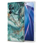 For Samsung Galaxy Note20 Ultra TPU Gilt Marble Pattern Protective Case(Green)