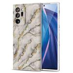 For Samsung Galaxy Note20 Ultra TPU Gilt Marble Pattern Protective Case(Grey)