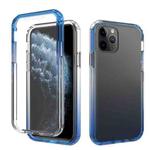 For iPhone 11 Pro Shockproof  High Transparency Two-color Gradual Change PC+TPU Candy Colors Protective Case (Blue)