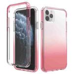 For iPhone 11 Pro Max Shockproof  High Transparency Two-color Gradual Change PC+TPU Candy Colors Protective Case (Red)