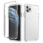 For iPhone 11 Pro Max Shockproof  High Transparency Two-color Gradual Change PC+TPU Candy Colors Protective Case (Transparent)
