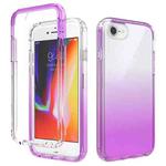 Shockproof  High Transparency Two-color Gradual Change PC+TPU Candy Colors Protective Case For iPhone 6 / 6s(Purple)