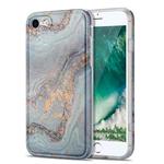 TPU Gilt Marble Pattern Protective Case For iPhone 8 / 7(Light Blue)