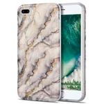 TPU Gilt Marble Pattern Protective Case For iPhone 8 Plus / 7 Plus(Grey)