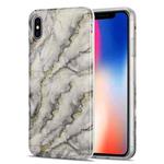 TPU Gilt Marble Pattern Protective Case For iPhone X / XS(Grey)