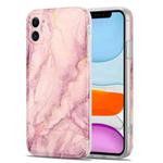 TPU Gilt Marble Pattern Protective Case For iPhone 11(Pink)