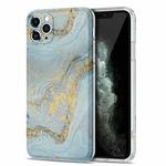 TPU Gilt Marble Pattern Protective Case For iPhone 11 Pro Max(Light Blue)