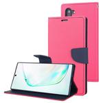 For Galaxy Note 10 MERCURY GOOSPERY FANCY DIARY Horizontal Flip Leather Case with Holder & Card Slots & Wallet(Rose Red)